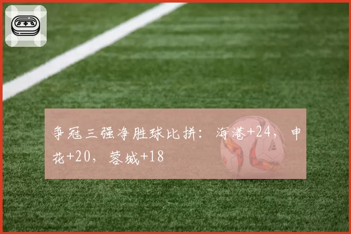 争冠三强净胜球比拼：海港+24，申花+20，蓉城+18