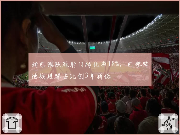 姆巴佩欧冠射门转化率18%，巴黎阵地战进球占比创3年新低